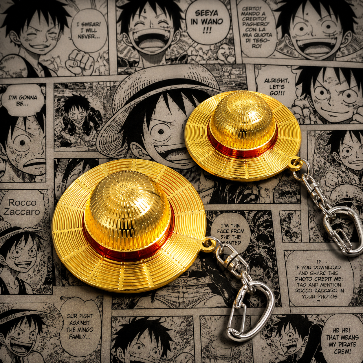 Luffy Straw Hat Keychain